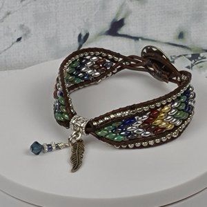 Feather Charm Bracelet